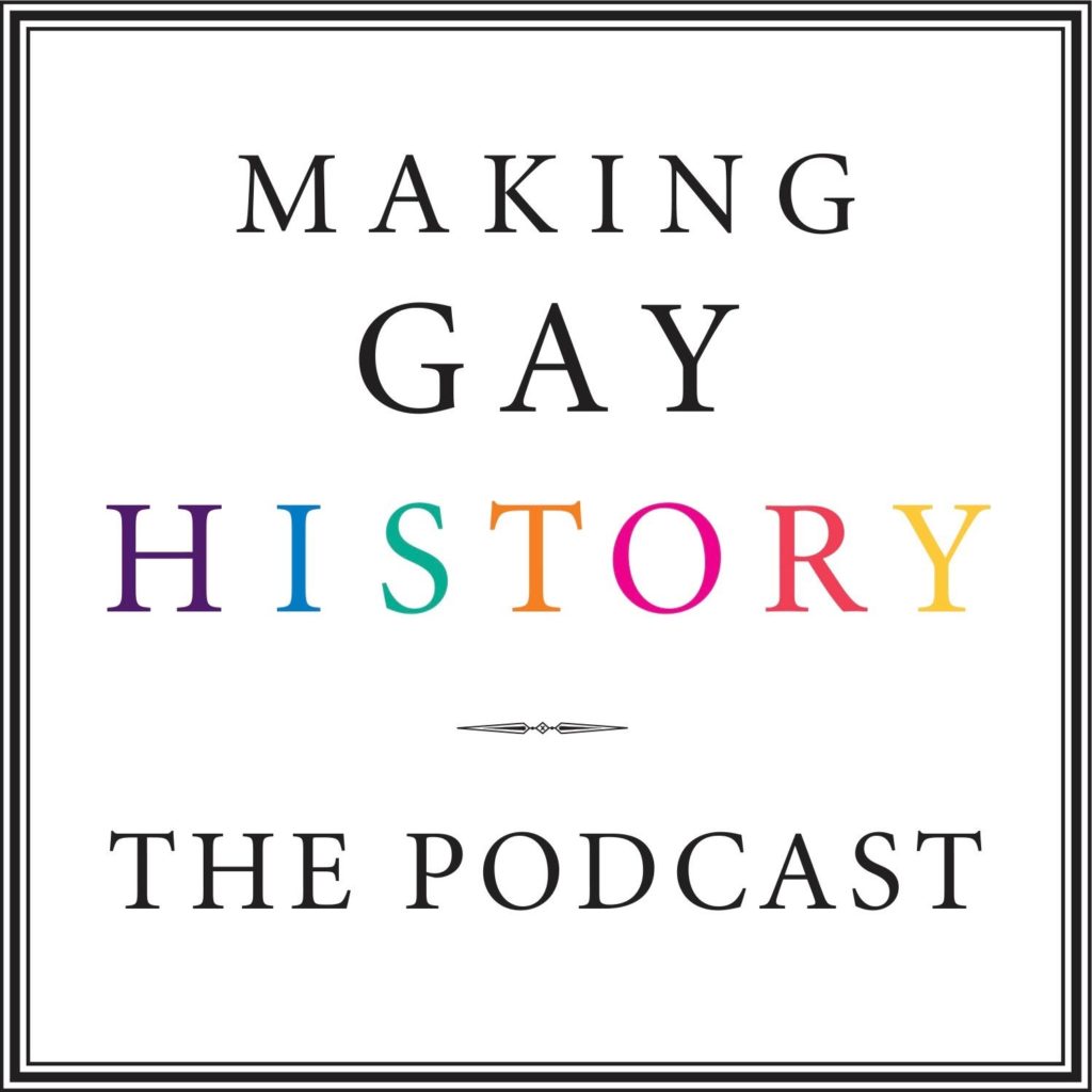 Logo for Making Gay History podcast